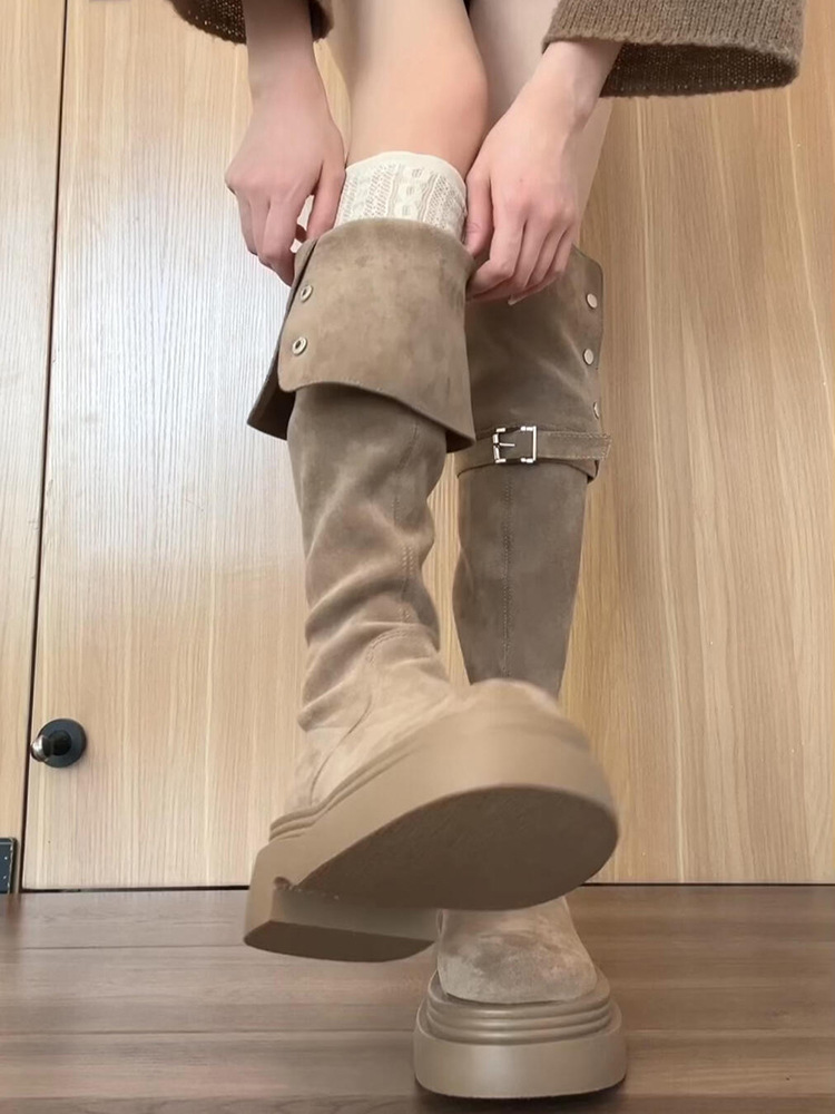 Women's Two-Way Foldable Thick-Soled Boots