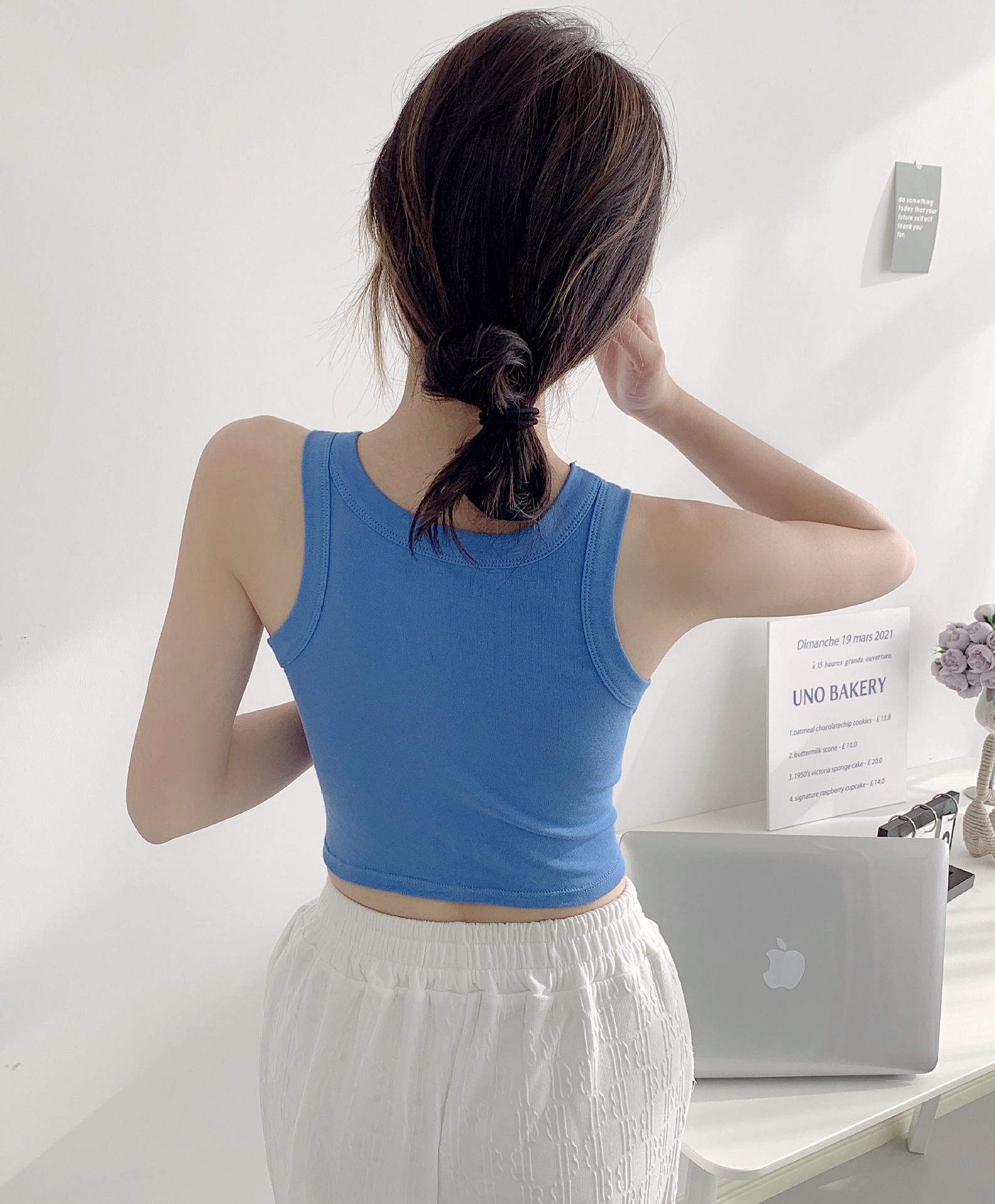 Seamless Sports Vest with Padded Bra