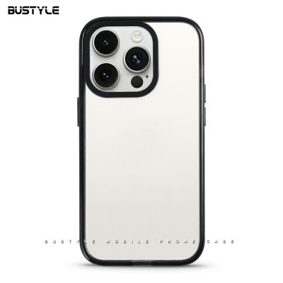 iPhone15 Dual-Tone Black Clear Case