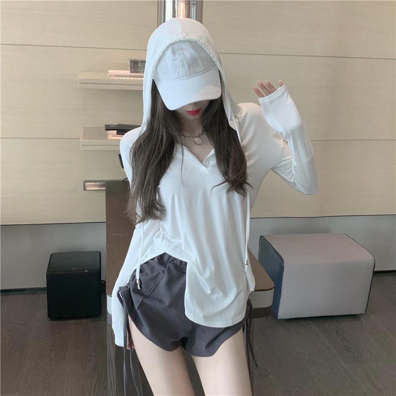 Irregular Split Long Sleeve T-shirt