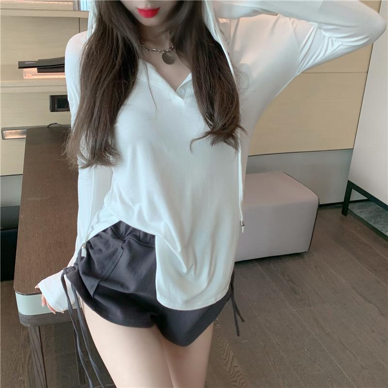Irregular Split Long Sleeve T-shirt
