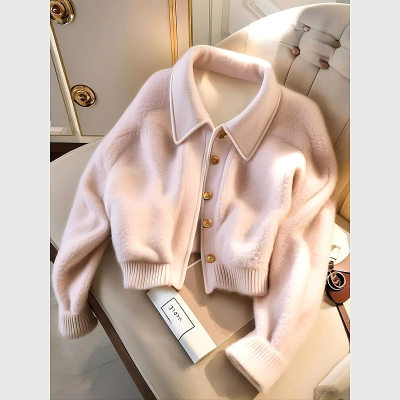 Pink Furry Winter Coat for Girls