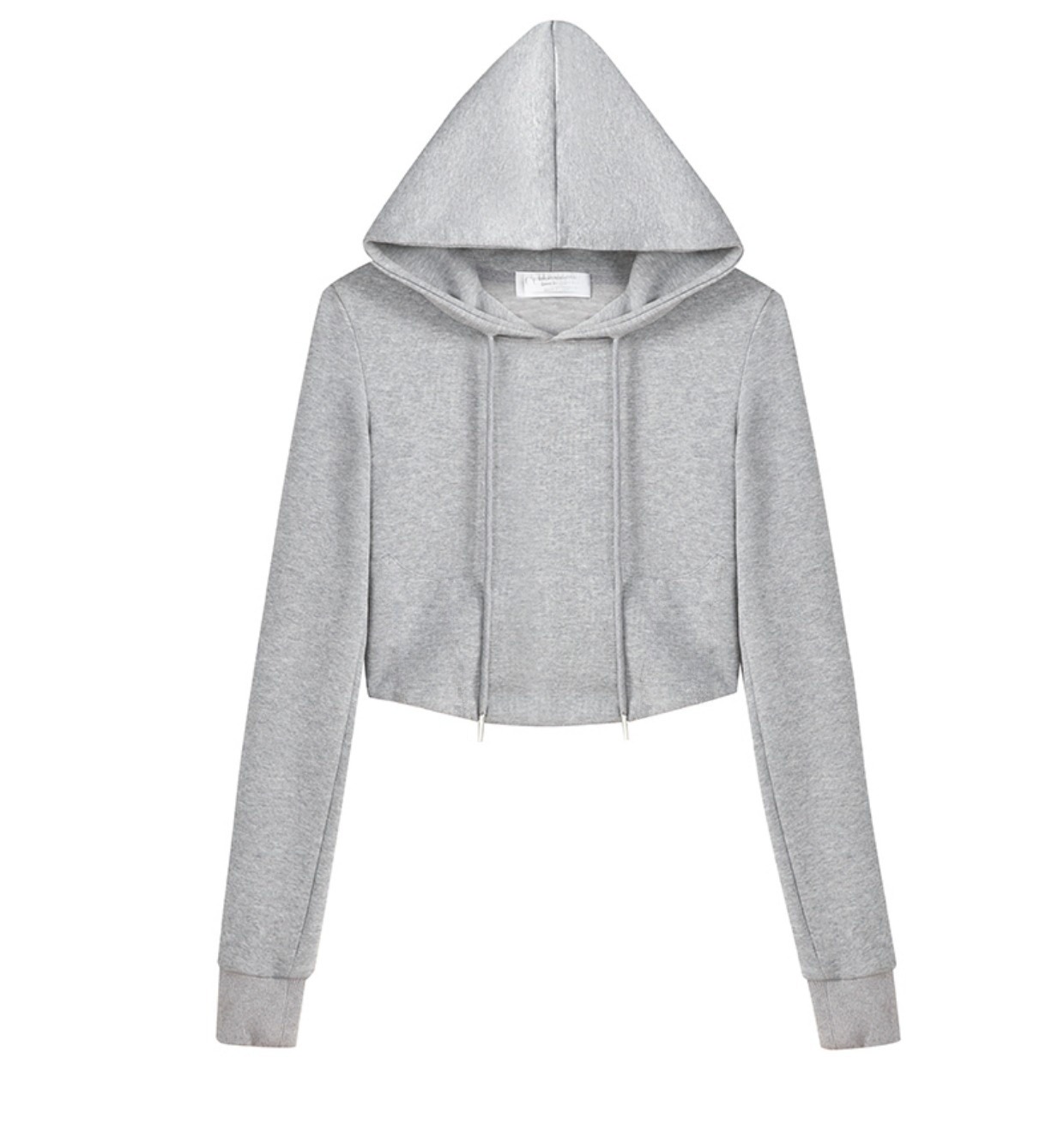 Fashionable Gray Hoodie Top