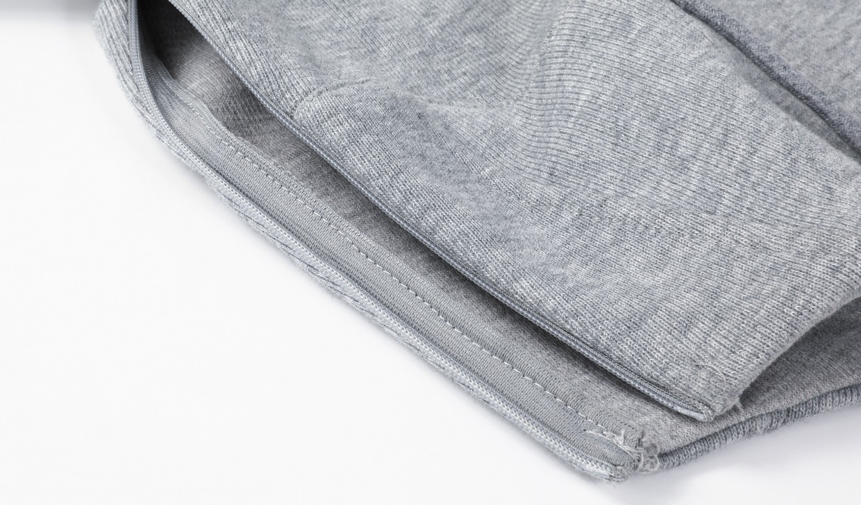 Fashionable Gray Hoodie Top