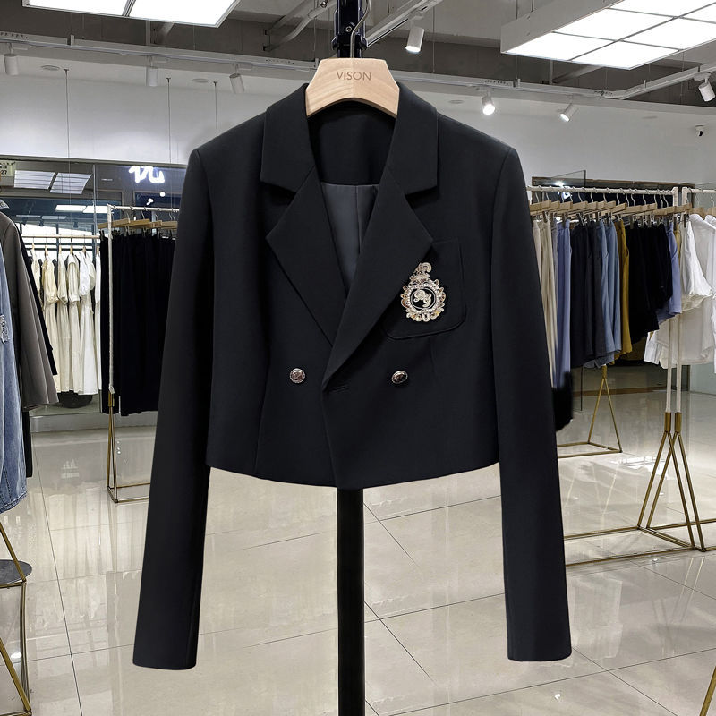 Fashionable Women's College-style Embroidered Blazer