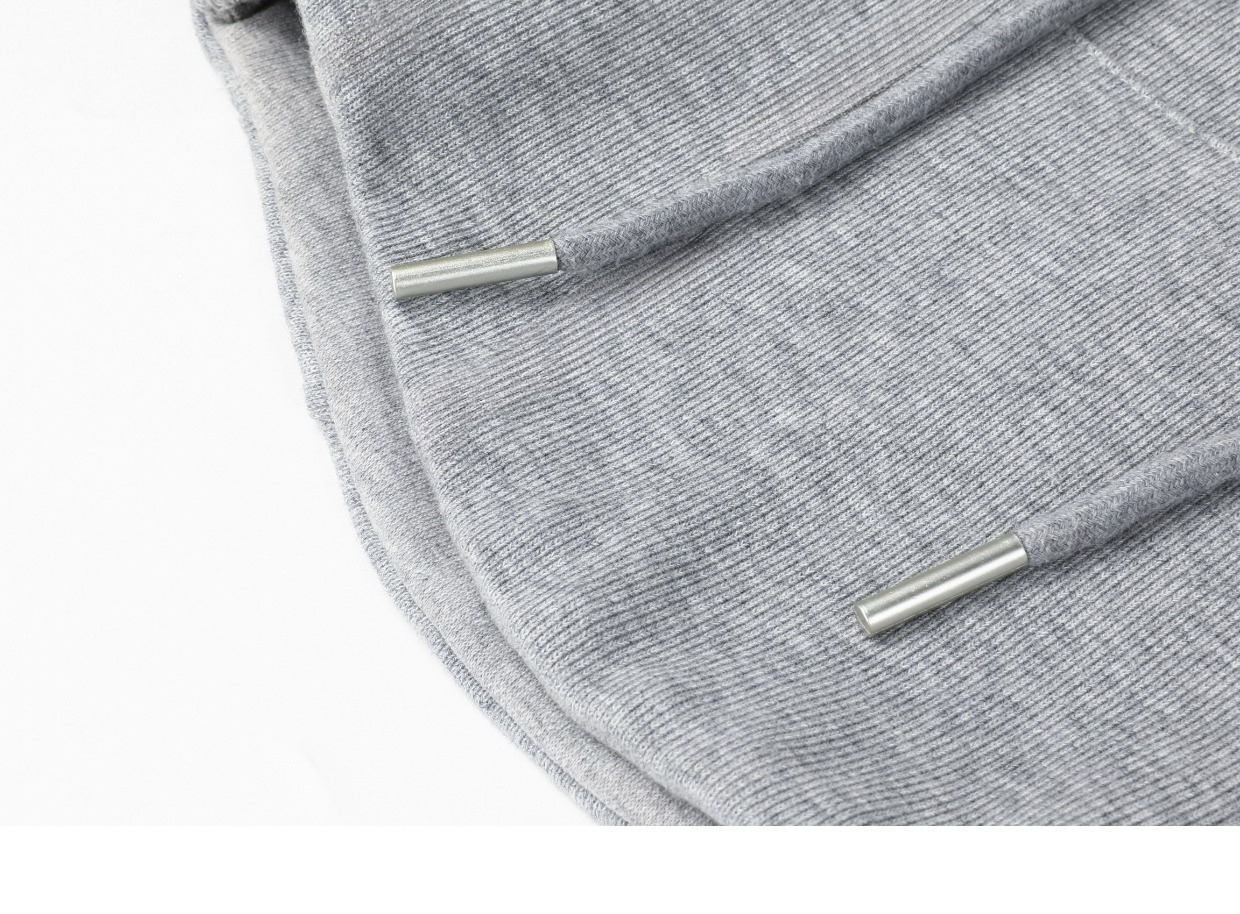 Fashionable Gray Hoodie Top