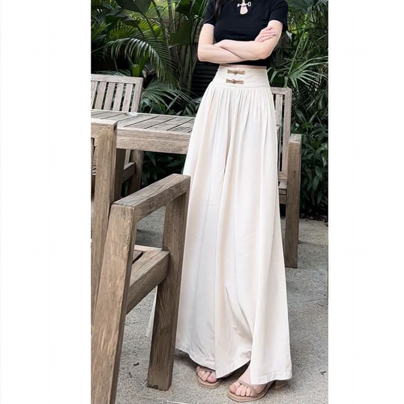 Elegant Draping Palazzo Pants