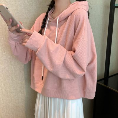 Fall Waffle Hoodie for Women