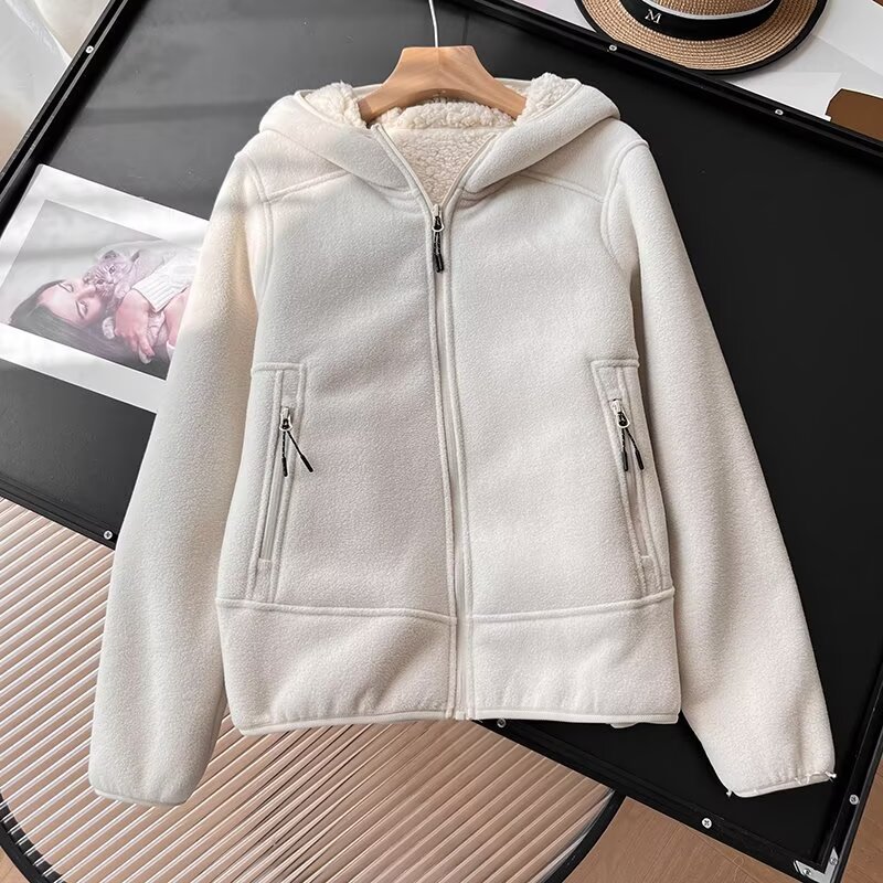 Warm Double-sided Fleece Hoodie