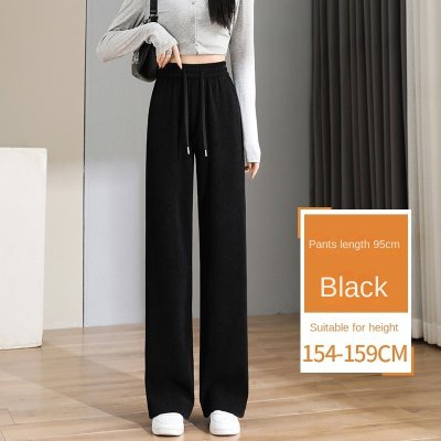 Women's Slim Wide-Leg Cotton Blend Pants