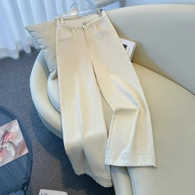 Off-White High-Waist Wide Jeans