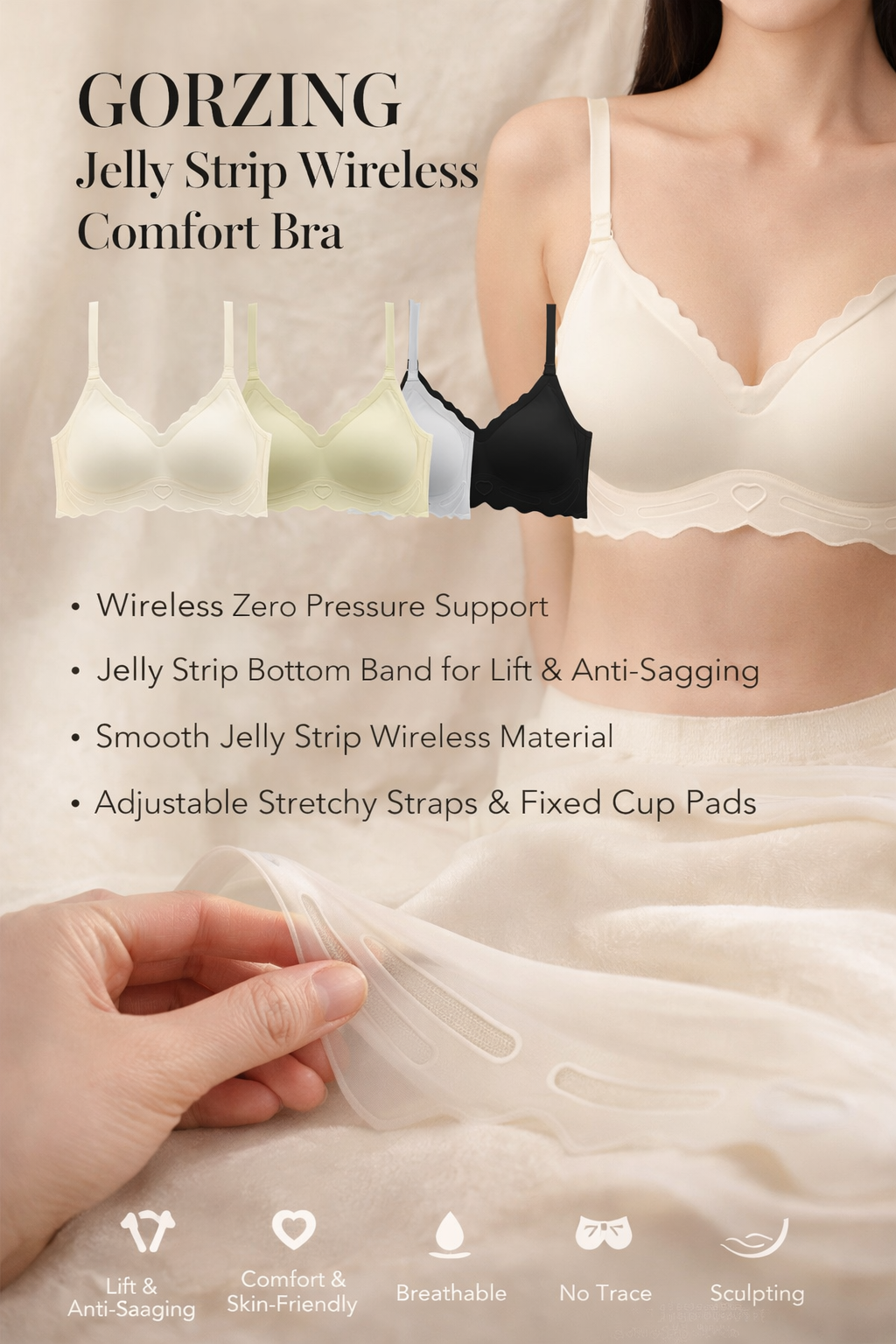 Women's Seamless Wireless Bra