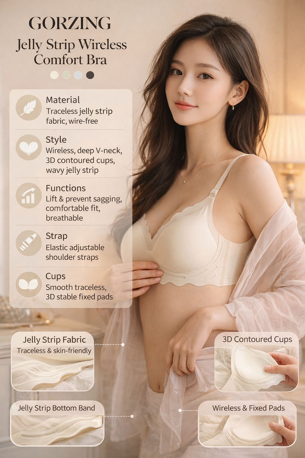 Women's Seamless Wireless Bra