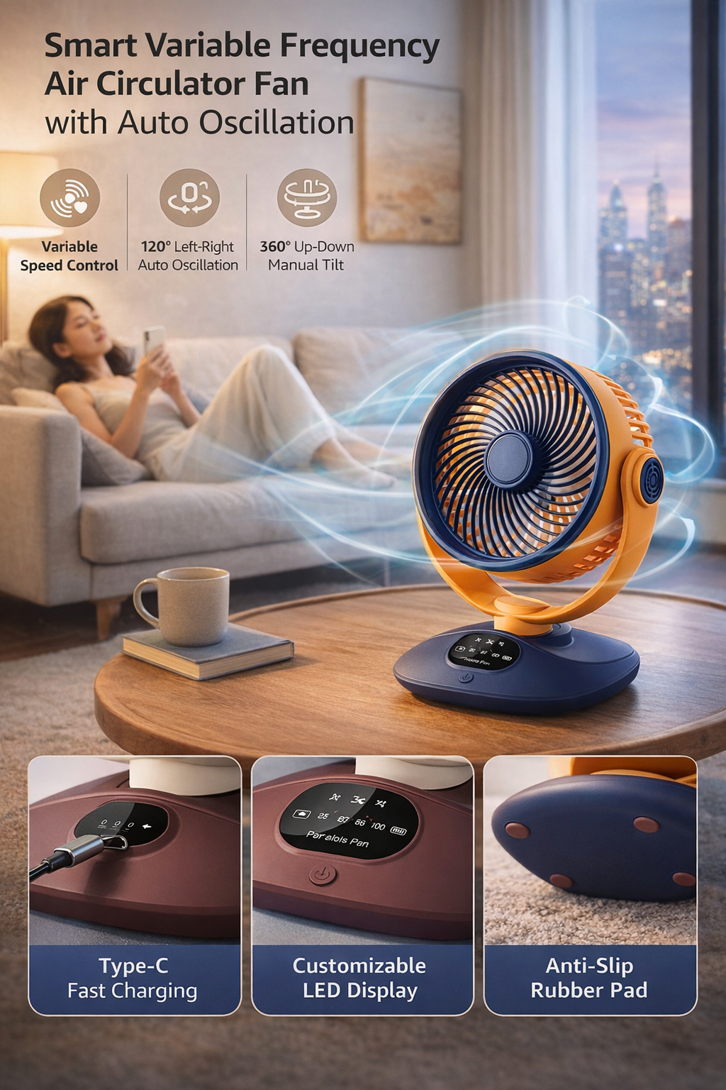 Desktop Air Circulator Fan