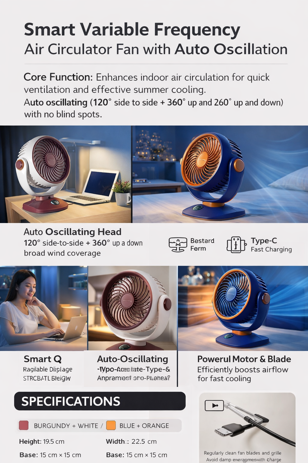 Desktop Air Circulator Fan