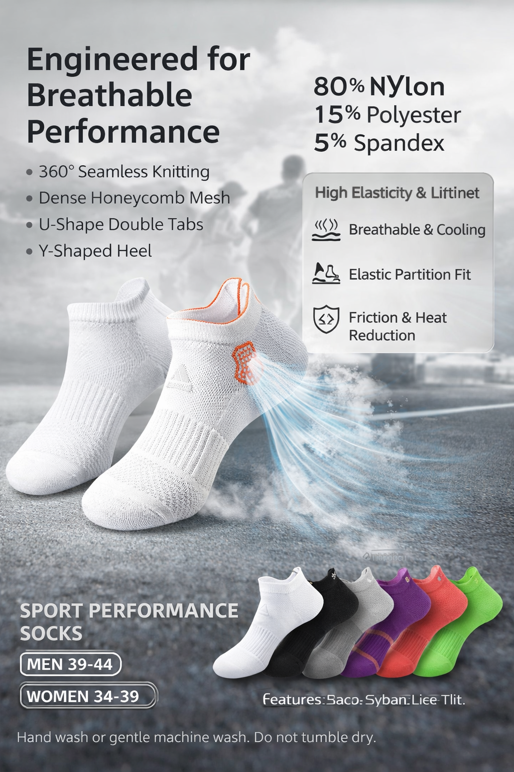 Unisex Summer Sports Socks