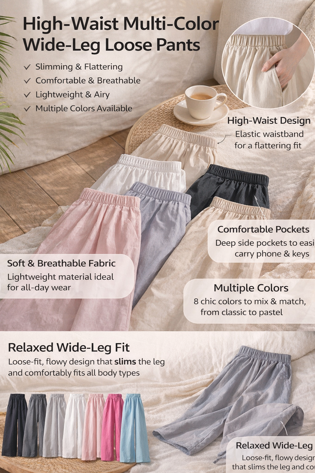 Light Blue Side Slit Denim Midi Skirt