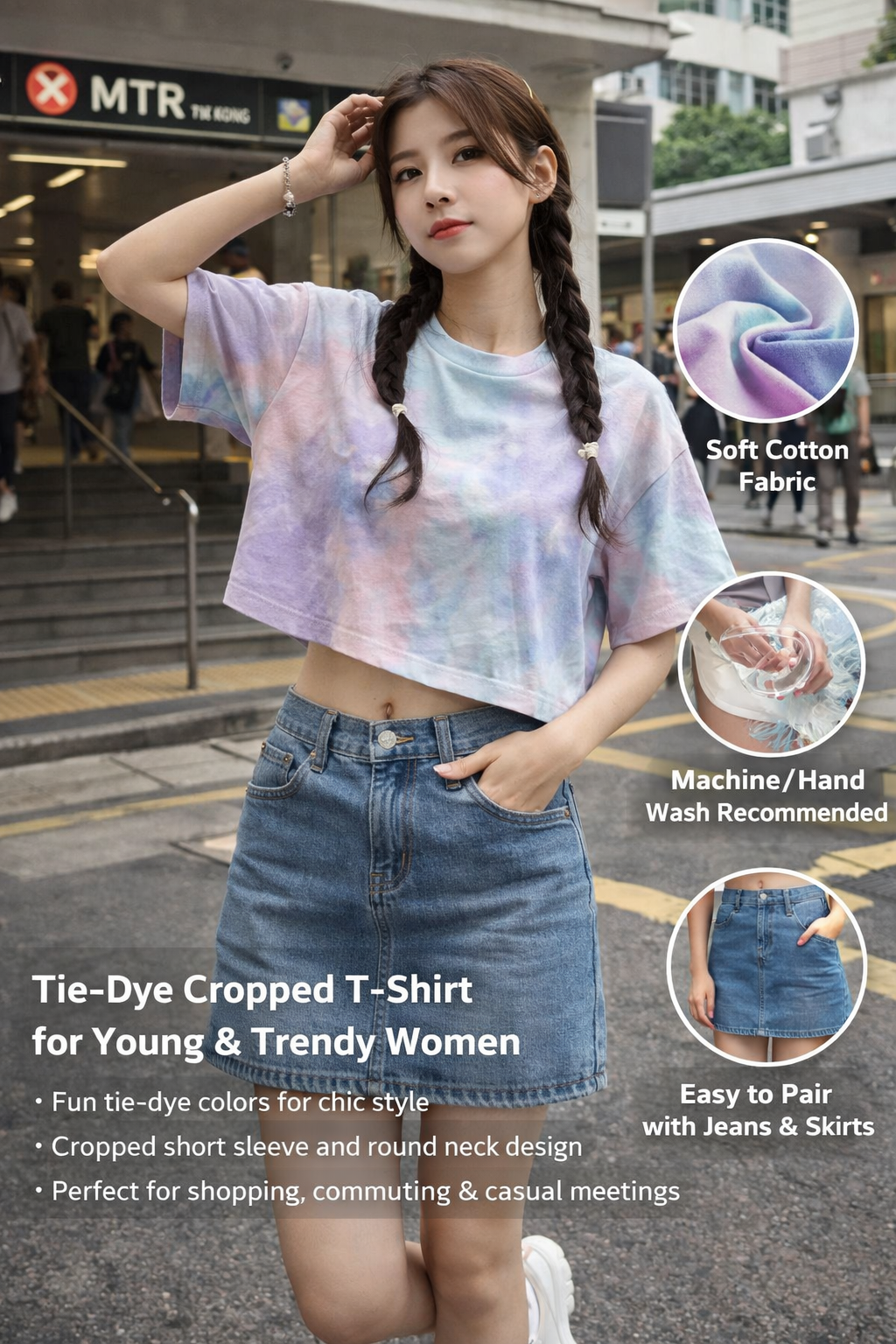 Women's Tie-dye Short Tee