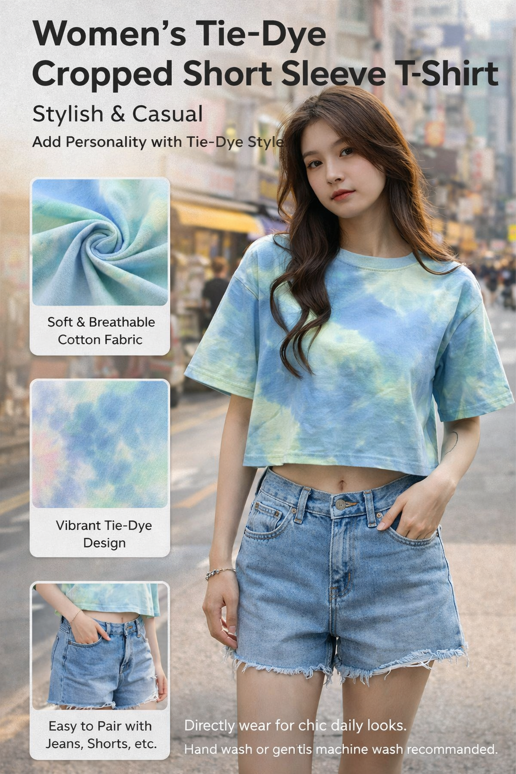Women's Tie-dye Short Tee