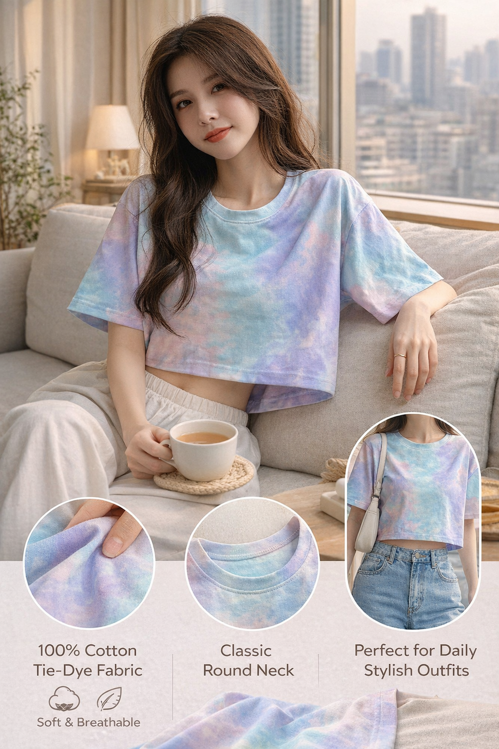 Women's Tie-dye Short Tee