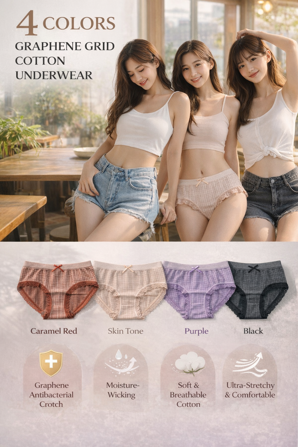 Women's Graphene Cotton Underwear