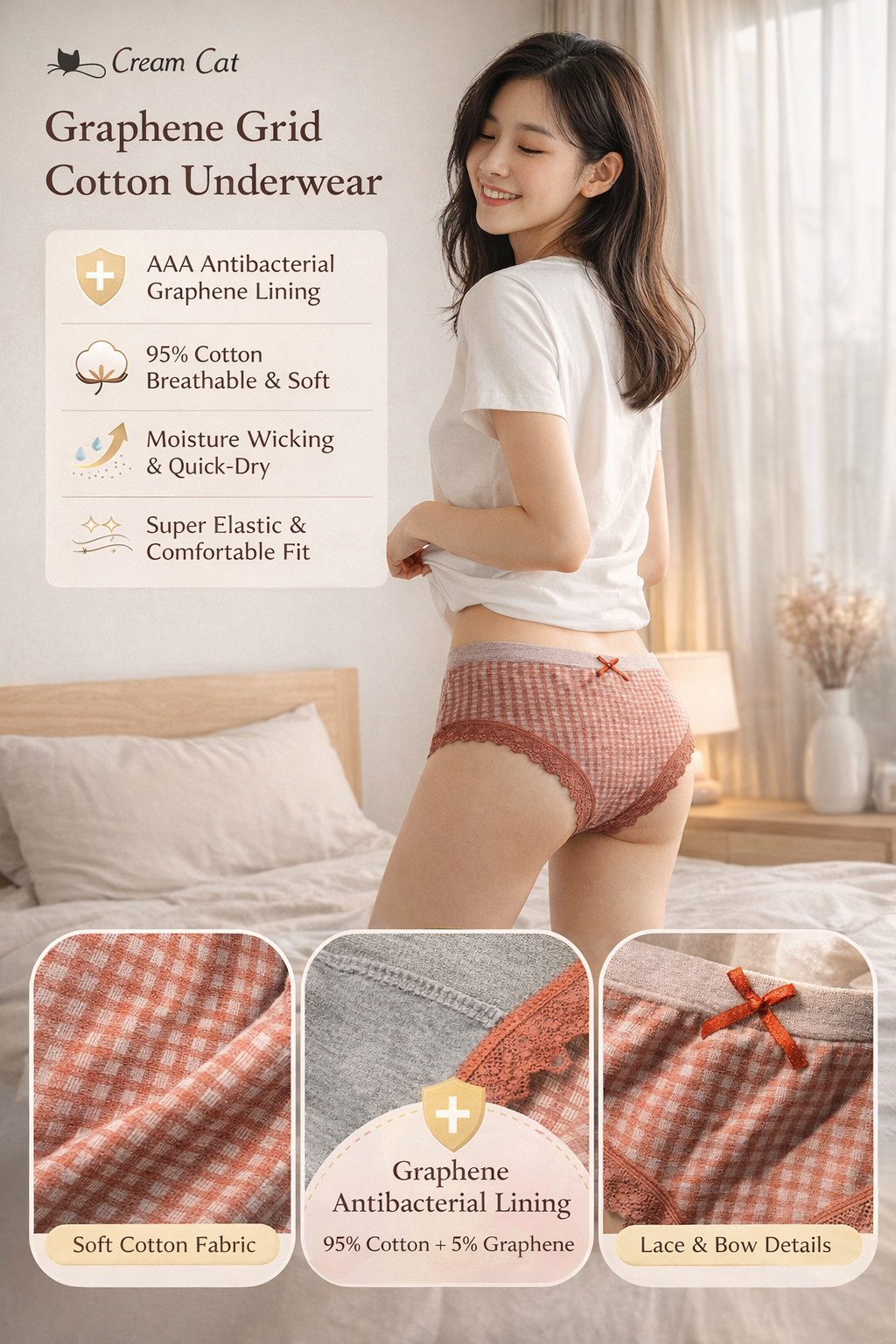 Women's Graphene Cotton Underwear