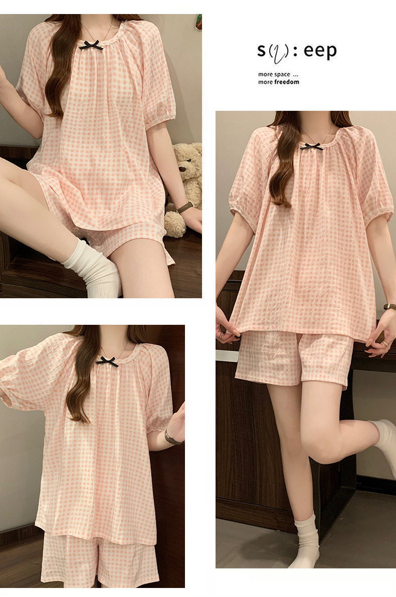 Women's Plaid Cotton Sleep Set