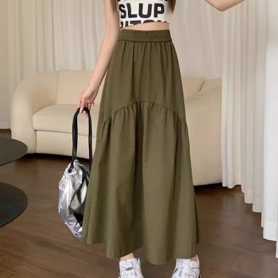 Women's A-line High Waist Skirt