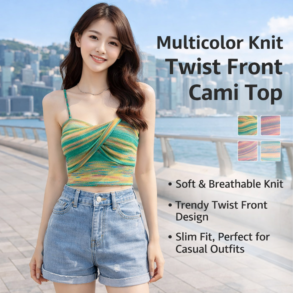Women's Knitted Slim Cami Top