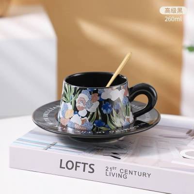 Ceramic Coffee Cup Saucer Set
