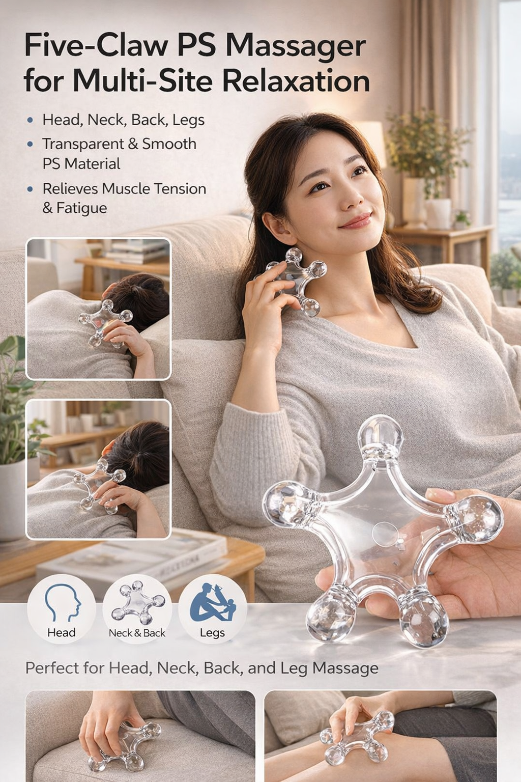 Five-claw Manual Body Massager