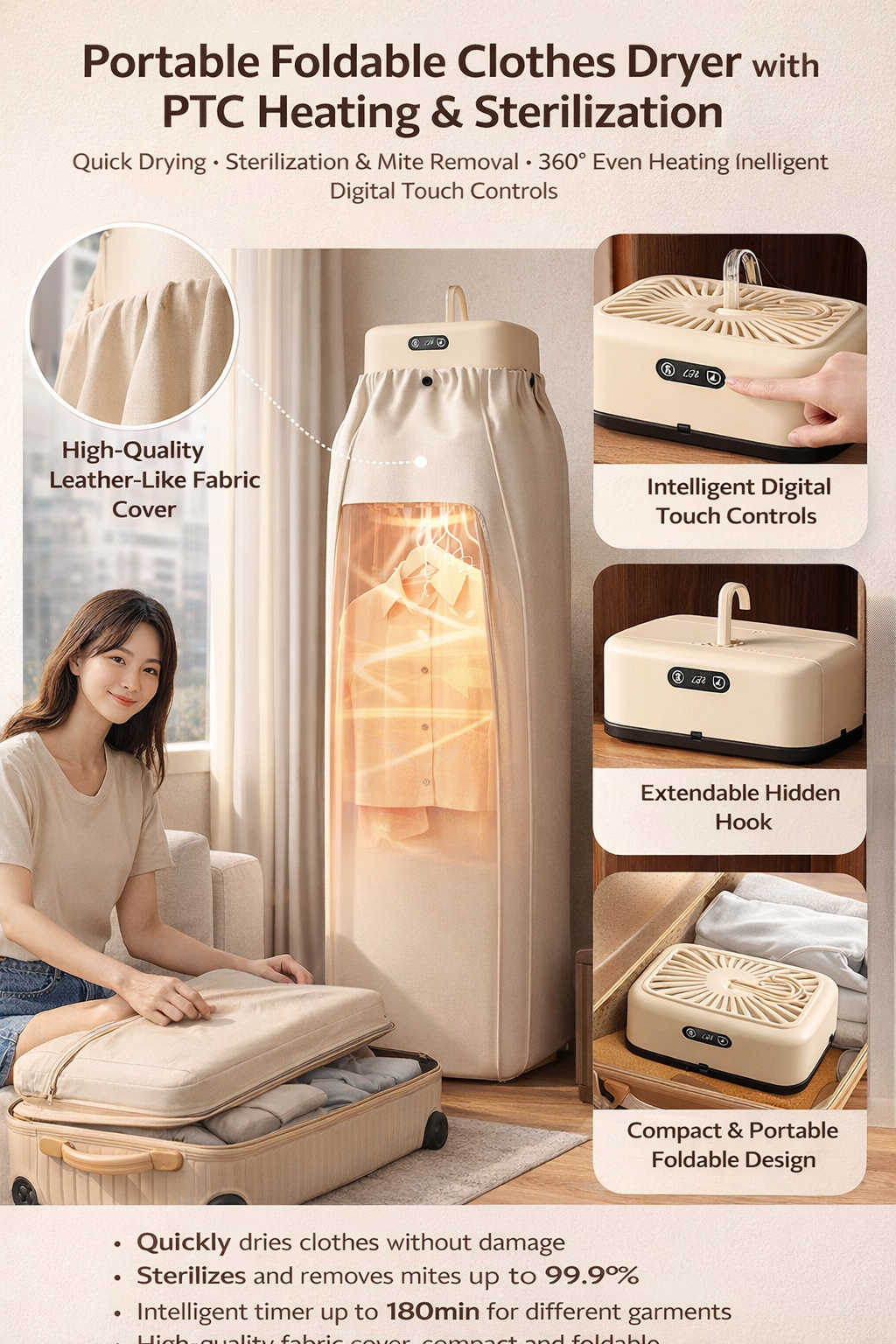 Smart Foldable Clothes Dryer