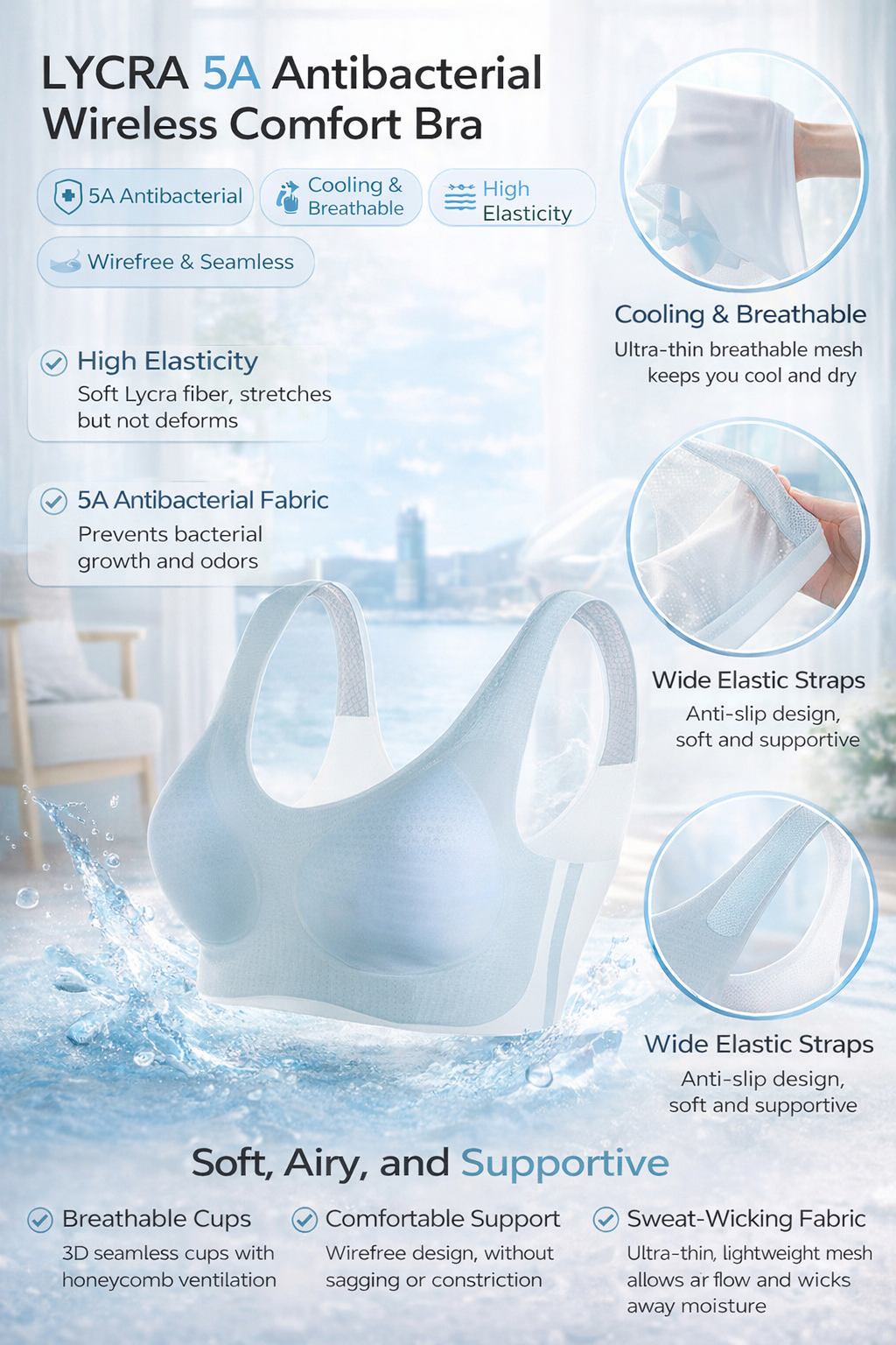Wireless Seamless Women Bra