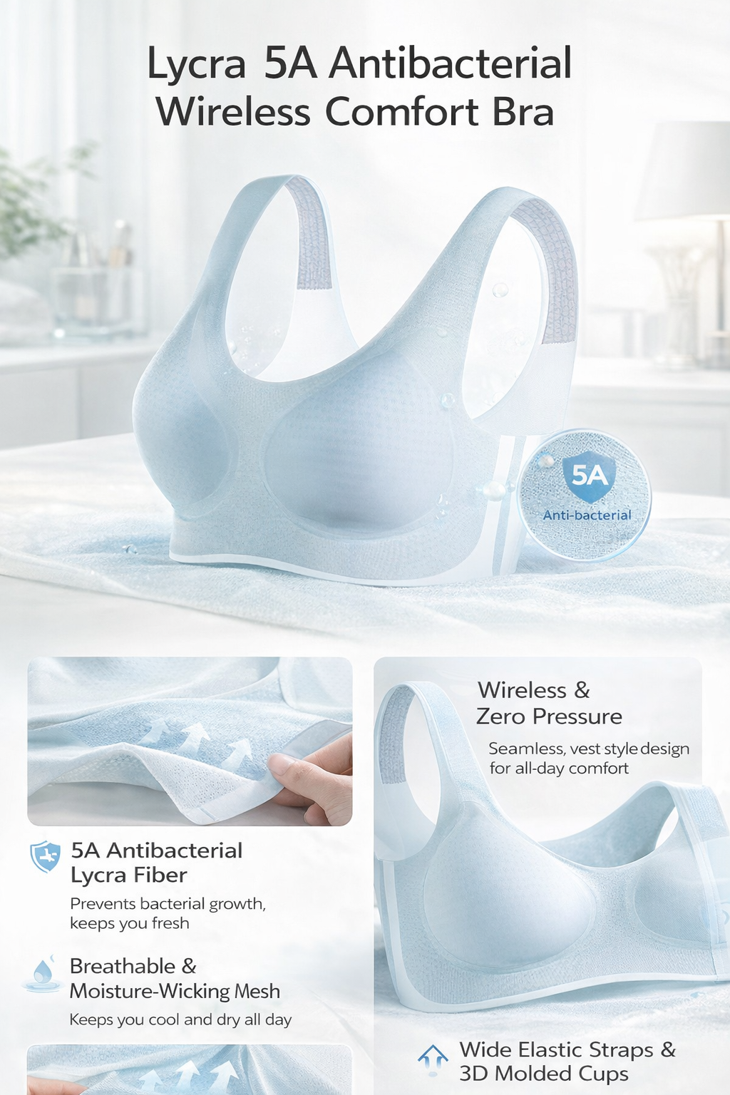 Wireless Seamless Women Bra