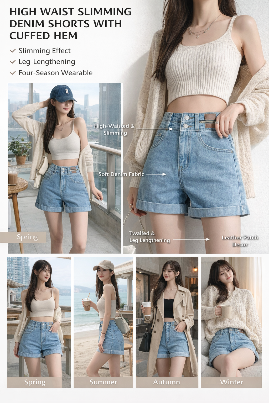 Women's High Waist Loose Denim Jeans