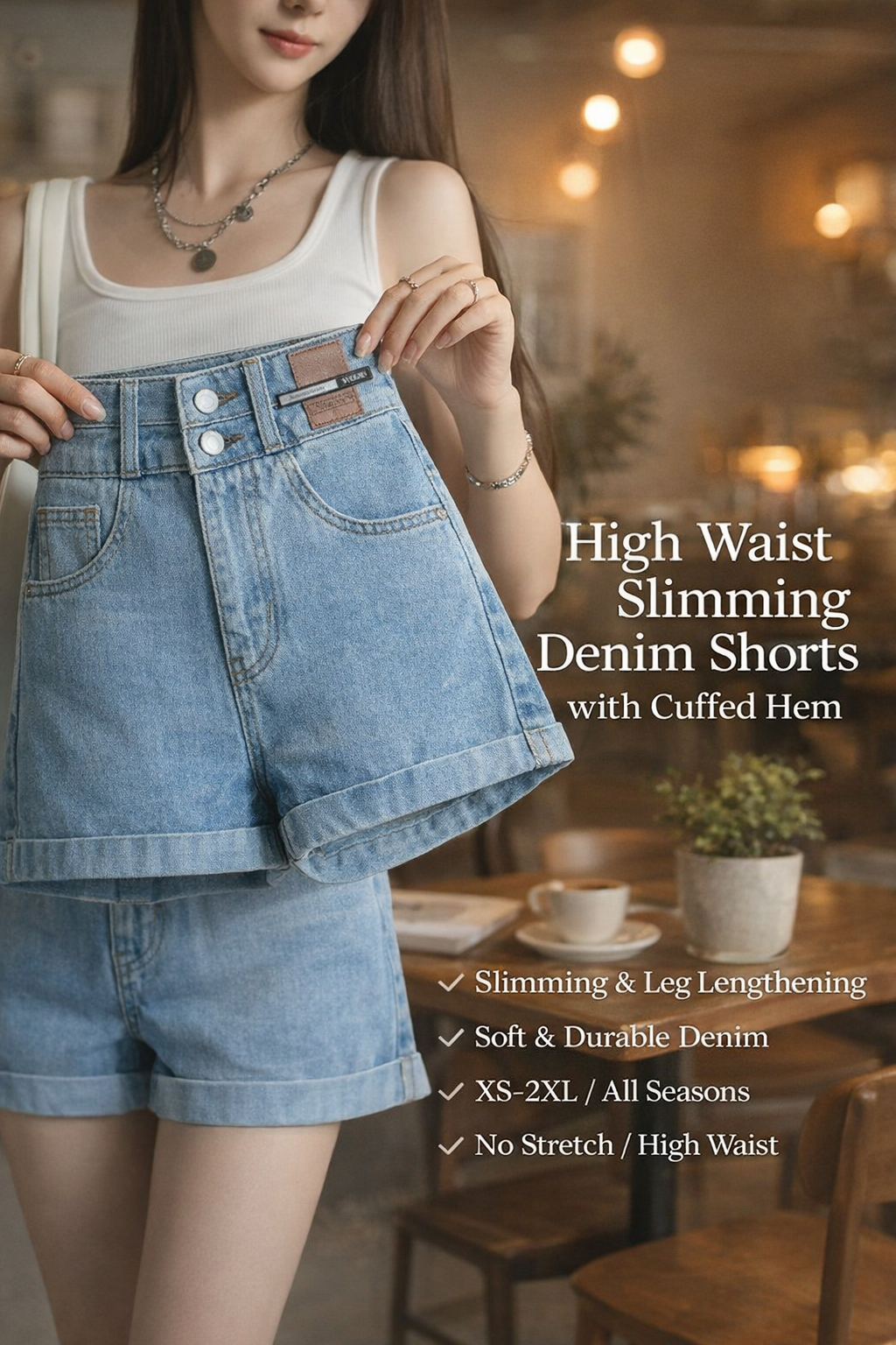 Women's High Waist Loose Denim Jeans