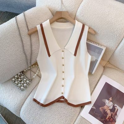 Women's Knitted Sleeveless Slim Vest