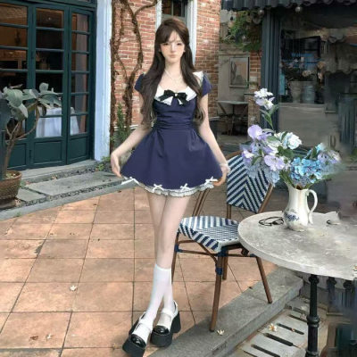 Navy Blue Sweet Lolita Dress