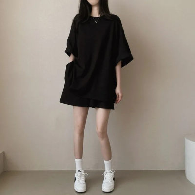 Women's Cotton Loose Casual Shorts Set