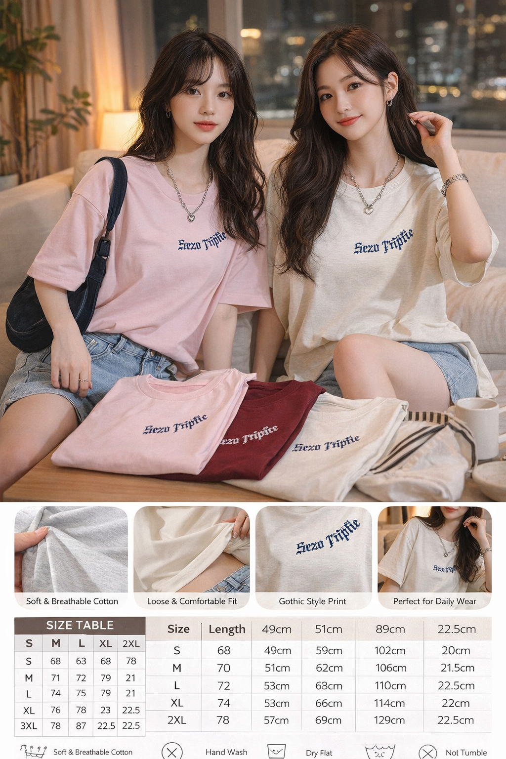 Women's Gothic Cotton Print Tee