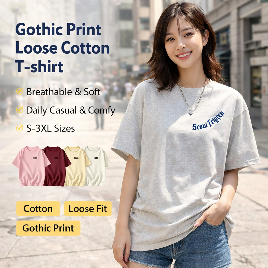 Women's Gothic Cotton Print Tee