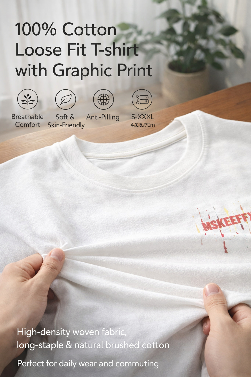 Women's 100% Cotton Short Tee