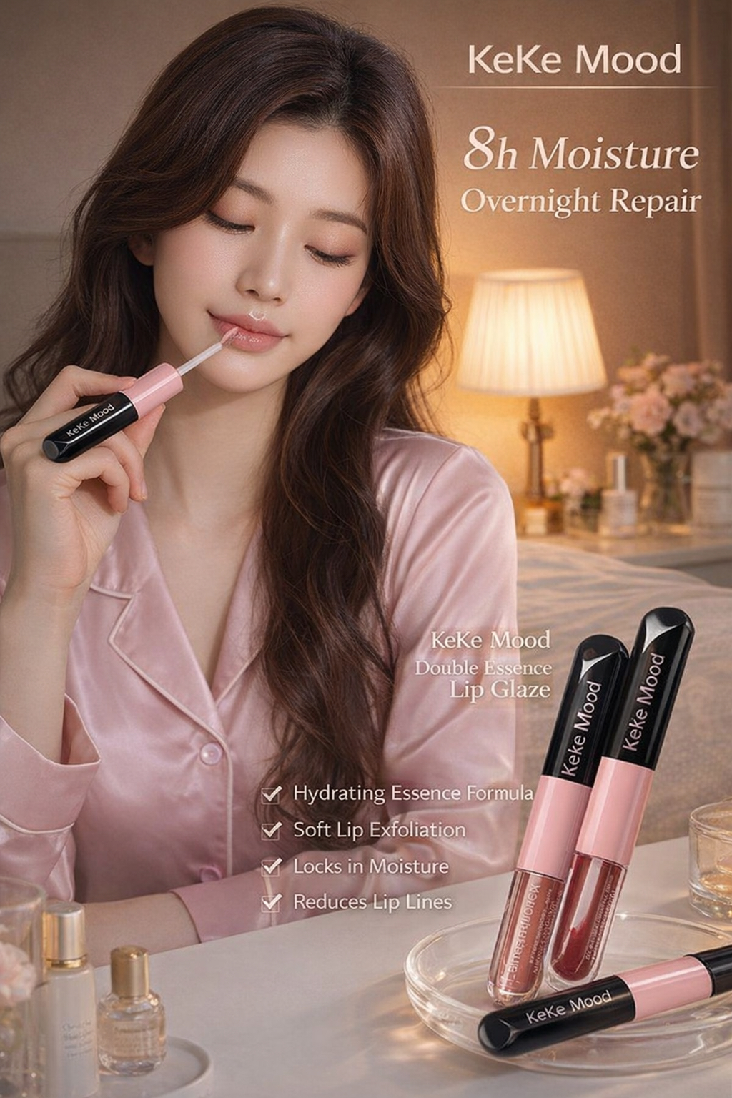 Dual-ended Long-wear Lip Gloss