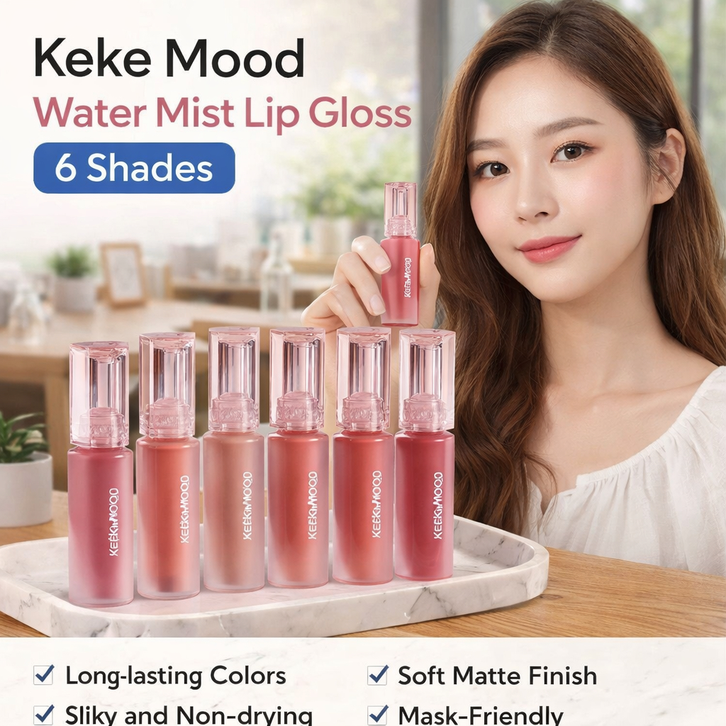 Keke Mood 6-Color Matte Lip Gloss