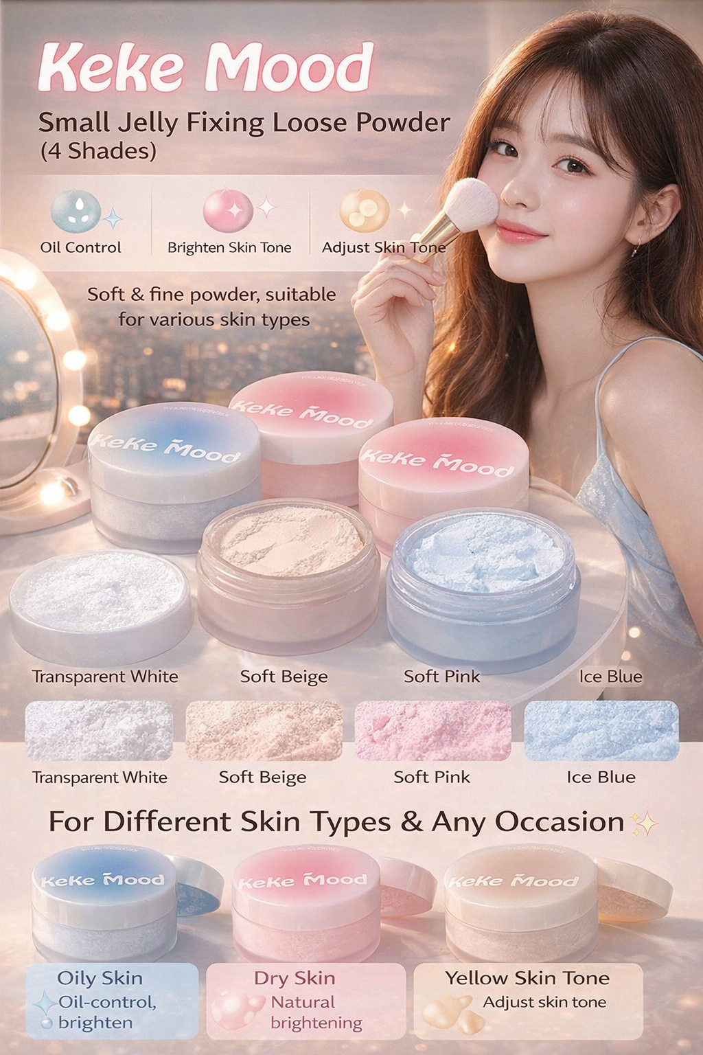 Keke Mood Jelly Loose Setting Powder