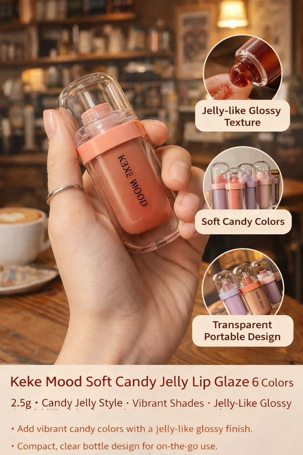 Keke Mood 6 Shades Jelly Gloss