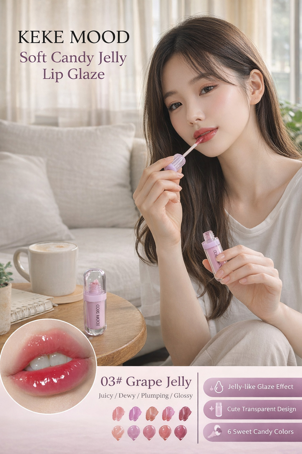 Keke Mood 6 Shades Jelly Gloss