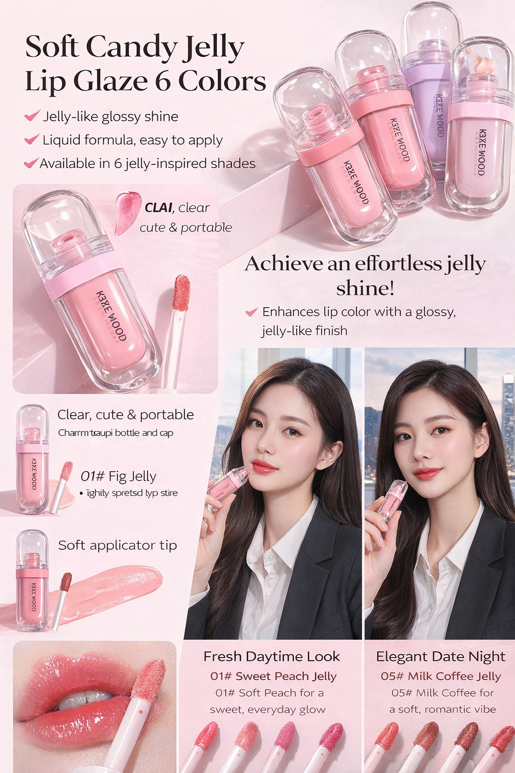 Keke Mood 6 Shades Jelly Gloss