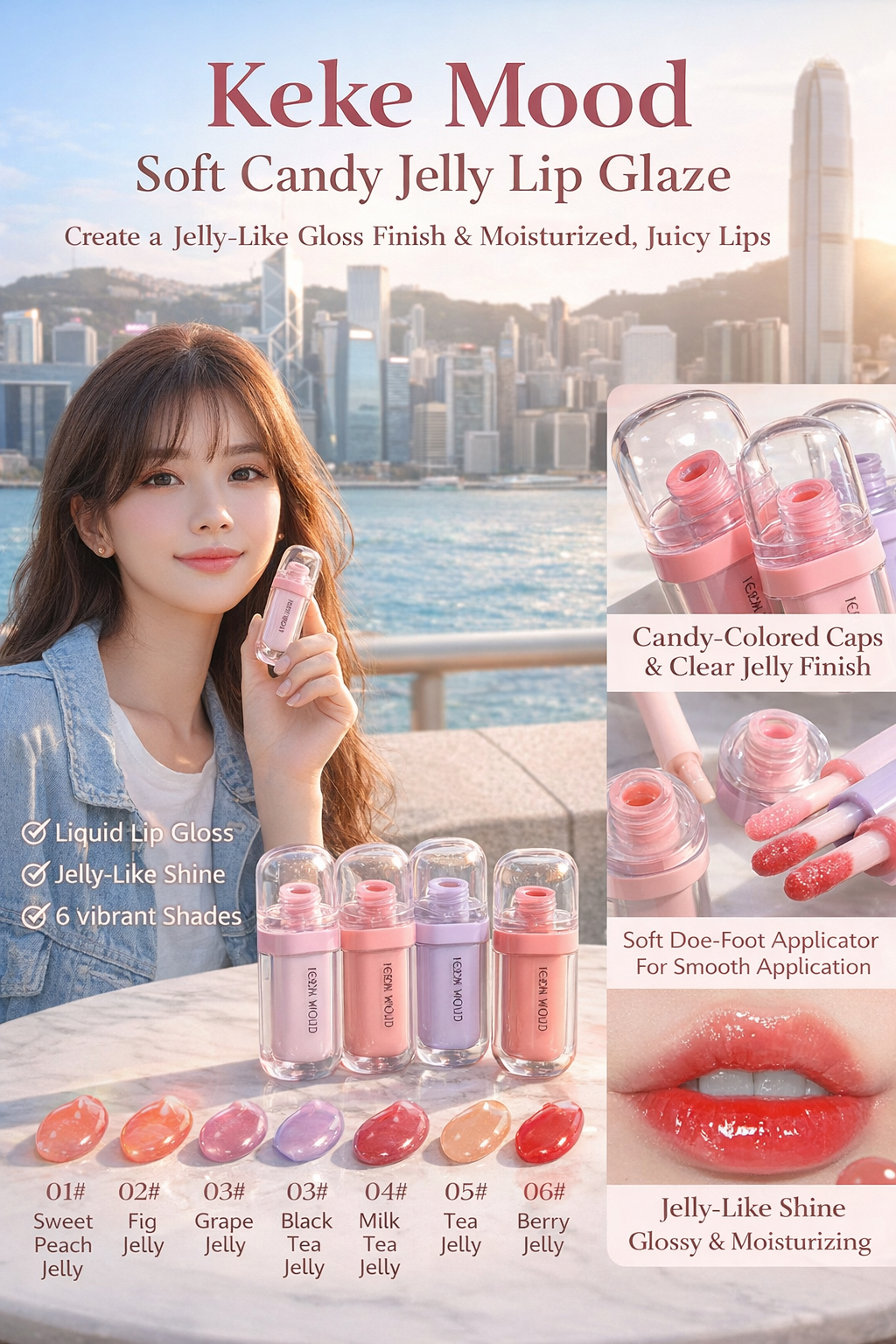 Keke Mood 6 Shades Jelly Gloss