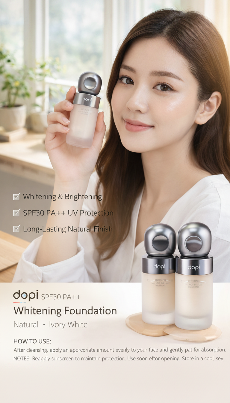 Dopi SPF30 PA+++ Whitening Foundation